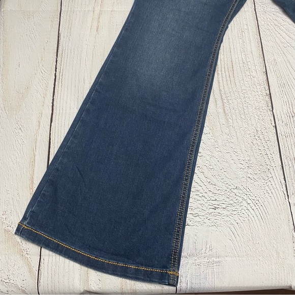 Torrid Luxe slim boot super stretch Dark Blue Boot Cut Jeans 12s - Picture 3 of 7